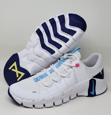 Nike Free Metcon 5 White Aquarius Deep Royal Blue DV3950-103 Women's Size 15 New