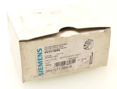 Siemens Leistungsschalter 3RV1 011-0EA15 | E:05 | 3RV1011-0EA15
