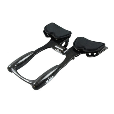 Cycling Aero Bar Carbon Fiber Road Bike Rest Bar Handlebars 31.8mm Black Gloss
