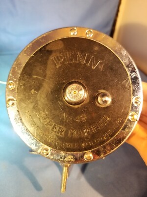Vintage Penn No.49 Super Mariner Fishing Reel (Made in USA) | eBay