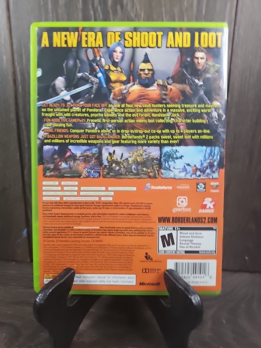 Borderlands 2 - Xbox 360 Video Games Teated With Manual