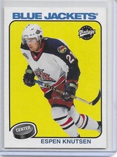 2001-02 Upper Deck Vintage Hockey Espen Knutsen Card # 73 Columbus Blue Jackets