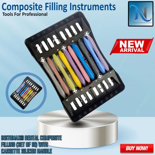 New Dental Composite Filling LAB Instruments Silicone Handle Colorful 10PCS/5PCS - Picture 14 of 19