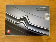 Citroen Dispatch 2007-2008 Van Owner's Handbook & Instruction Manual