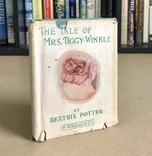 The Tale of Mrs. Tiggy-Winkle, by Beatrix Potter (Vintage w/ DJ & 1905 Date)