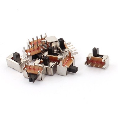 10 x ON/OFF 2 Position 3P SPDT Right Angle Panel PCB Mini Slide Switch