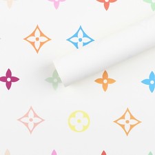 Flower Wrapping Paper, Waterproof, 24  x 24  , 10 sheets per pack, Colorful
