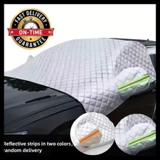 Car Windshield Reflective Sun Shade & Winter Snow Frost Guard Aluminium Cover