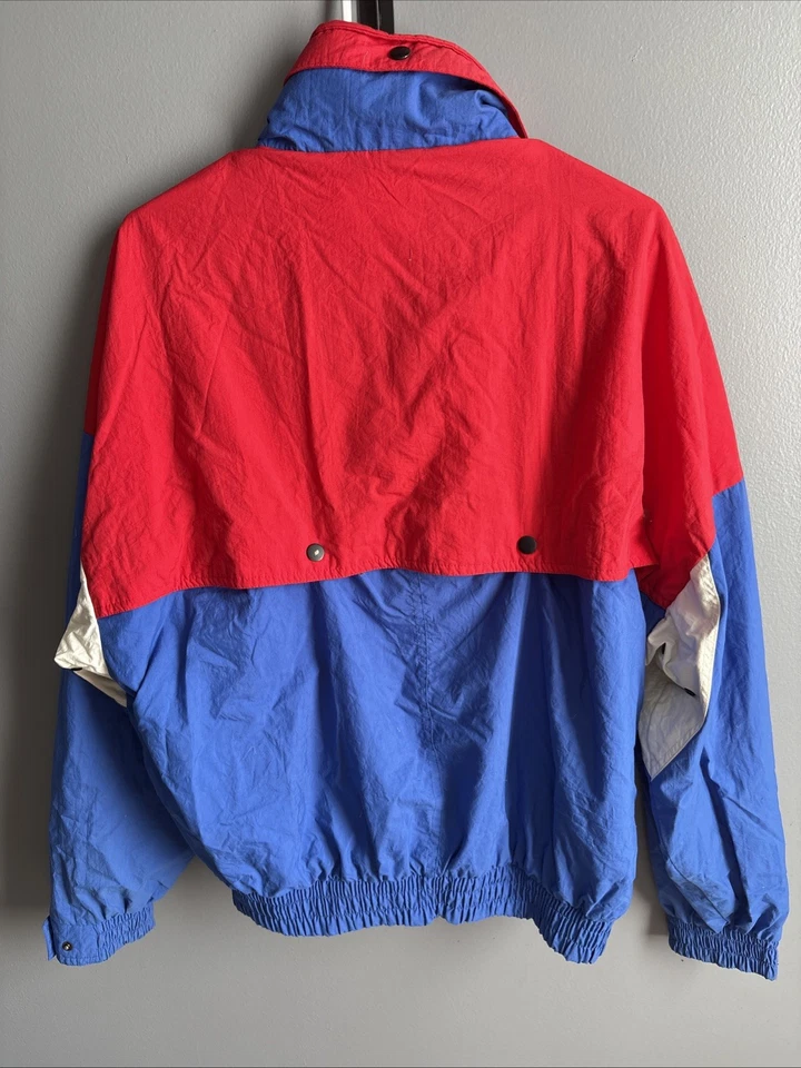 VINTAGE ZERO KING MENS AVIATOR NYLON BOMBER HOODED MICRO TECH FLIGHT JACKET L - Image 3 of 3