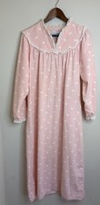 VTG Lanz of Salzburg Pink Prairie Nightgown Large Cottagecore Granny Gown