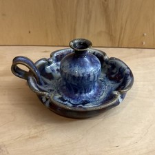 Ruth Rippon Handcrafted Pottery Stoneware Oil Lamp Light