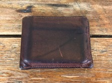 Vtg Polo by Ralph Lauren Brown Leather Bifold Wallet Men's Patina
