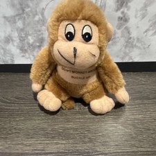 Small Brown/Beige Monkey Plush Stuffed Animal Soft Toy 6-14 in Ages 3 