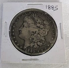 1885 Morgan Silver Dollar no mint mark