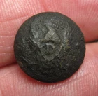 Dug Civil War Eagle 'D' Dragoon Cuff Button from Port Hudson