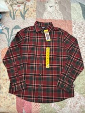 Eddie Bauer Plaid Button Down Shirt Men's M Long Sleeve Cotton