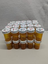 Lot Of 40 Empty Amber Medicine Bottles For Crafts Or Other Storage