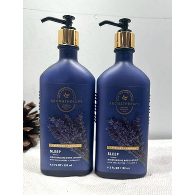 Bath & Body Works Aromatherapy SLEEP Lavender + Vanilla Body Lotion 6.5oz 2-Pack