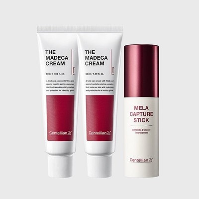 Centellian 24 The Madeca Cream 50ml x 2 + Madeca Mela Capture Stick 10g Set