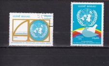 LI03 Guinea Bissau 1985 The 40th Anniversary of the United Nations  used stamps
