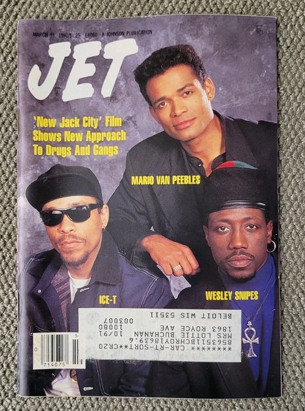 JET Magazine Mar 11 1991 New Jack City Ice-T Wesley Snipes Vintage 