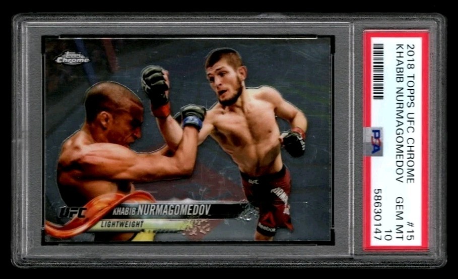 2018 Topps Chrome UFC Khabib Nurmagomedov #15 PSA 10 GEM MINT