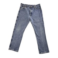 Wrangler Jeans Mens 36x32 Blue Cowboy Cut Straight Denim Medium Wash 1013MWZGK