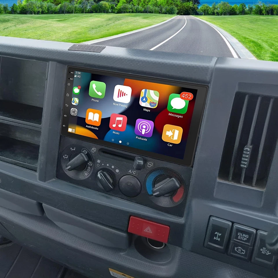 Radio GPS Android CarPlay para camión Isuzu serie N NNR NPR NPS NQR 2009-2020 Foto 2 de 4