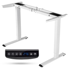 Electric Sit Stand Desk Frame Dual-Motor Height Adjustable Standing Desk Base