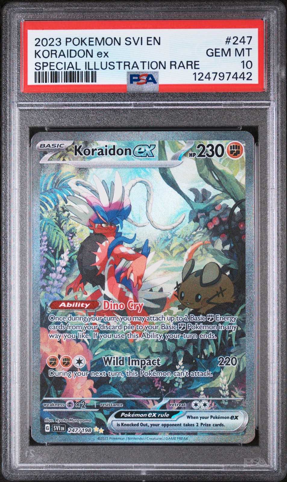 2023 POKEMON SVI EN-SCARLET & VIOLET #247 KORAIDON EX PSA 10