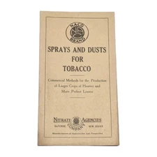 Naco Brand Nitrate Agencies Bayonne NJ Farm Sprays Dusts For Tobacco Booklet Adv