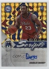 2021 Panini Mosaic Rookie Scripts Gold Prizm Charles Bassey #RS-CBS Auto RC 12zi