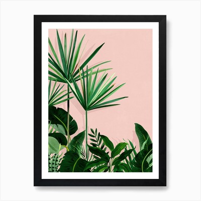 Take Me To The Tropics Kunstdruck gerahmt Wandbild Poster Leinwanddruck Bild