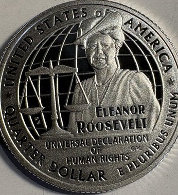2023 S Eleanor Roosevelt Silver Proof 0.999 Fine American Women s Quarter