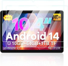 2 Pack Screen Protector for 10.4 inch Tablet, Anti-Scratch 9H Hardness
