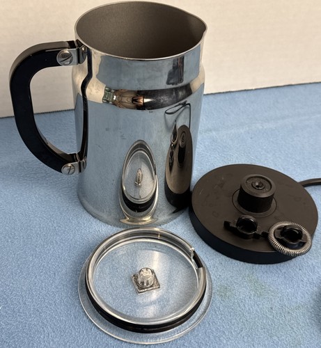 Nespresso Aeroccino 3190 Chrome Milk Warmer Frother Foam -TESTED Working