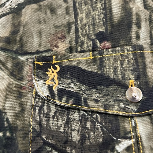 Browning Shirt Mens Extra Large Green Camouflage Odorsmart Break Up Infinity - Picture 10 of 23