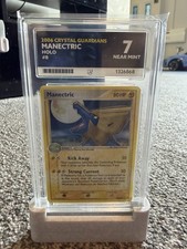 Pokémon TCG Manectric Holo Rare Card 8 Crystal Guardians Ace 7