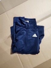adidas jogger zip up Jacket And Pants Navy Blue youth Medium