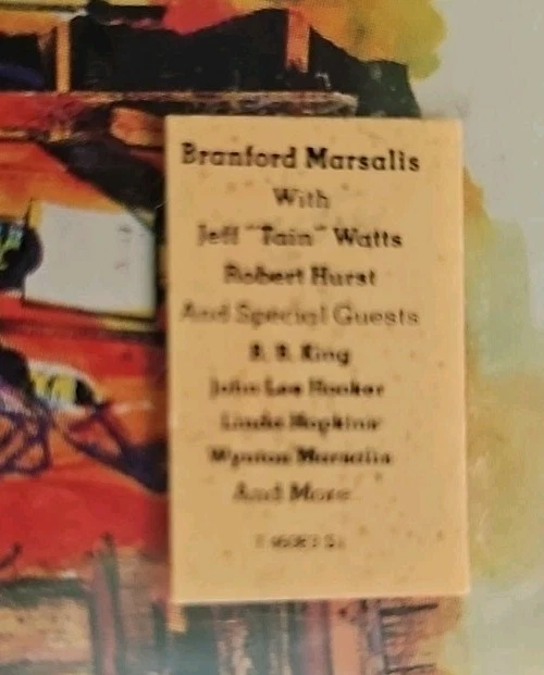 Branford Marsalis - I Heard You Twice The First Time Cassette SEALED Hype Columb - Image 2 of 4