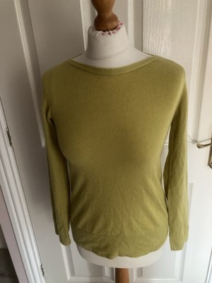 SCHÖNER CIVIDINI KASCHMIR PULLOVER LIMETTENGRÜN UK 8 10 APX SEHR GUTER GESAMTZUSTAND