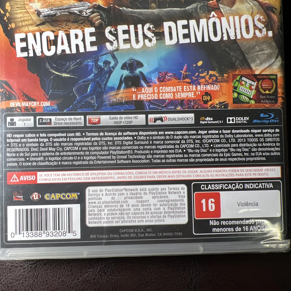 DMC Devil May Cry (Sony PlayStation 3, 2013) Portuguese Version Game - Brand New - Image 4 of 4