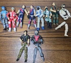 GI Joe Vintage 80s & 90s 3 3/4 Lot Of 10 Figures Some Broken/Loose Parts Repair