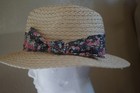 C&C fidora sun hat for women one size adjustable in rim ribbon — photo 7
