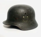 WW2 German Original Army Heer Military M40 Combat Helmet Original Leather Insert