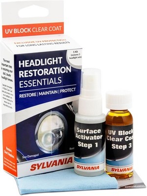 Headlight Restoration Kit UV Block Clear Coat 1 fl oz