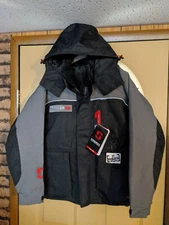 Striker Ice Mens Waterproof Trekker Black/Gray Jacket - Size Small