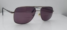 Vintage Silver Dollar 2 Gunmetal Pilot Metal Sunglasses Korea FRAMES ONLY