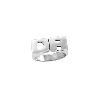 Sterling Silver Handmade Personalised Unisex Initial ring ANY