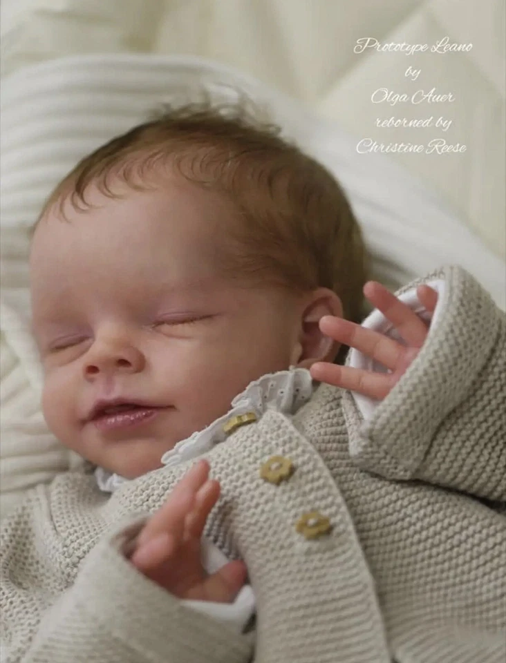 Reborn Doll Reborn Baby Prototype Leano Pop Poppen Dolls Lifelike Doll - Immagine 2 di 3
